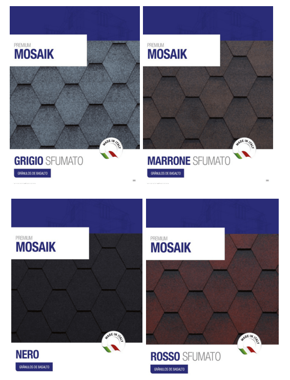 Telhas Shingle cores e modelos 4 telhas shingle modelo mosaik laminada e cores disponiveis FOTO